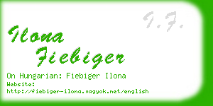 ilona fiebiger business card